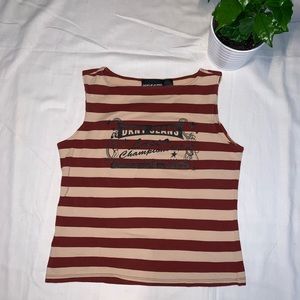 Vintage DKNY jeans striped tank top shirt